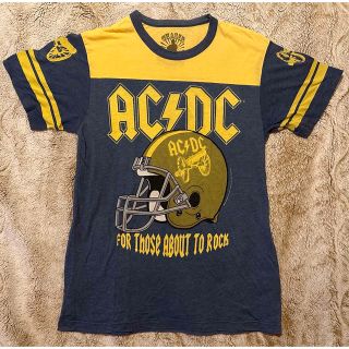 ビームス(BEAMS)のAC/DC  フットボールTシャツ　BEAMS  ヴィンテージ　ロックT(Tシャツ/カットソー(半袖/袖なし))