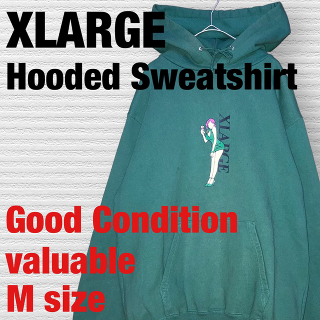 XLARGE(エクストララージ)の【稀少モデル.匿翌配送】X-LARGE★スウェット　パーカー　センターロゴ　美品 メンズのトップス(パーカー)の商品写真