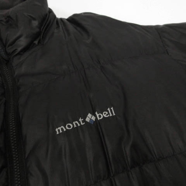 mont bell(モンベル)のMontbell ダウンジャケット 1101203 スタンドカラー ロゴ 黒 S スポーツ/アウトドアのスポーツ/アウトドア その他(その他)の商品写真