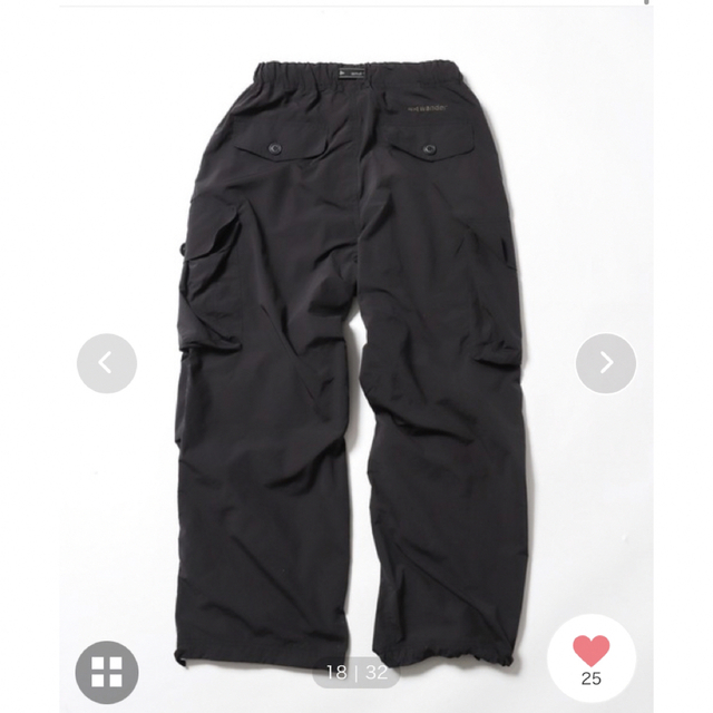 アンドワンダー oversized cargo pants カーゴパンツ 【送料無料/即納】 アンドワンダー パンツ