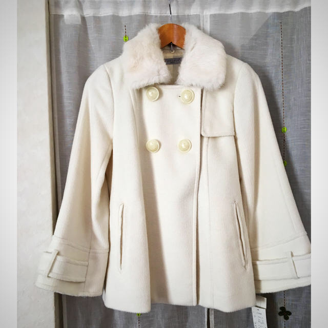 SM2(サマンサモスモス)のラビットファー付きコート レディースのジャケット/アウター(ピーコート)の商品写真