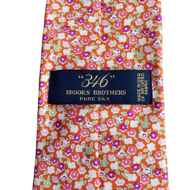 Brooks Brothers(ブルックスブラザース)の【美品】ブルックスブラザーズ高級シルクネクタイ　花柄　ボタニカル メンズのファッション小物(ネクタイ)の商品写真