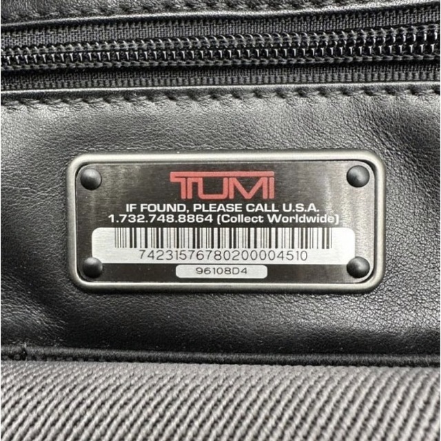 【極美品】TUMI 2wayビジネスバッグ　レザー　ブラック　A4可　ショルダー