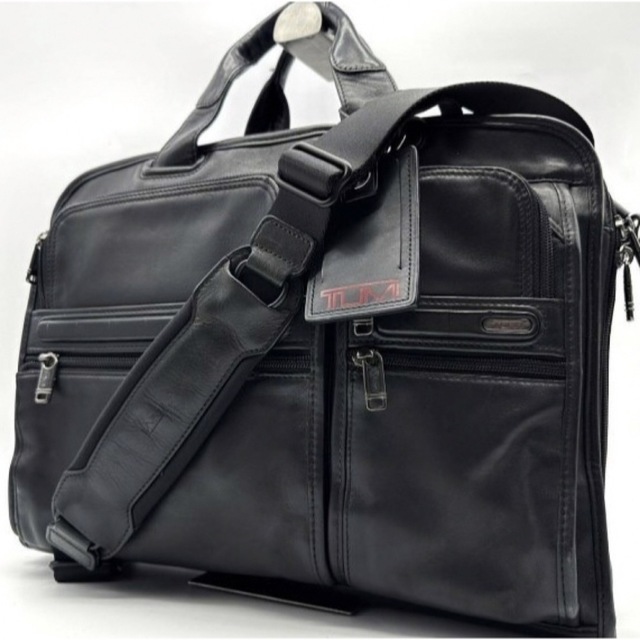 【極美品】TUMI 2wayビジネスバッグ レザー ブラック A4可 ショルダー | フリマアプリ ラクマ