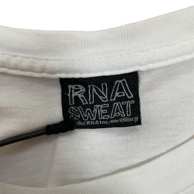 Rakuten RNA SWEAT 7分袖Tシャツ Uネック ドクロシャツ オフホワイト