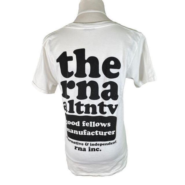 高速配送 RNA SWEAT 7分袖Tシャツ Uネック ドクロシャツ オフホワイト