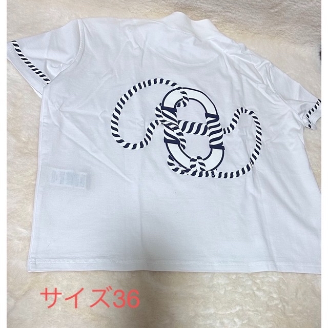 Hermes(エルメス)のSS1様専用新品未使用　Tシャツ ボクシーフィット 《カルトゥッシュ》 レディースのトップス(Tシャツ(半袖/袖なし))の商品写真