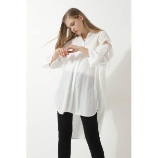 色移り有り ◇幻◇ 極美品 定価3.2万円 ADORE ジョーゼットギャザー