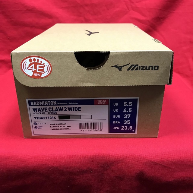 MIZUNO(ミズノ)のバドミントン ミズノ シューズ 71GA211314ブラック 23.5cm スポーツ/アウトドアのスポーツ/アウトドア その他(バドミントン)の商品写真