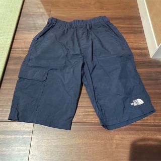 ザノースフェイス(THE NORTH FACE)のノースフェイス キッズ ハーフパンツ 130cm ネイビー 美中古(パンツ/スパッツ)