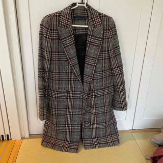 ザラ(ZARA)のチェック柄チェスターコート(チェスターコート)