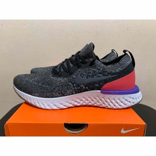 ナイキ(NIKE)のNIKE エピックリアクト グレーレッド(スニーカー)