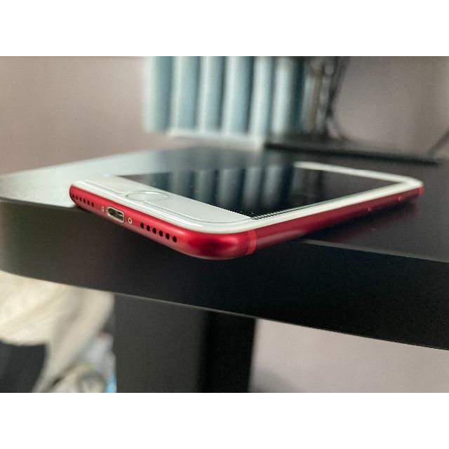 iPhone7 128GB RED Simフリー 美品 ケース付き 3
