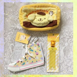 ポムポムプリン(ポムポムプリン)の‪⋆͛💛 ポムポムプリン￤3点セット 💛‪⋆͛(キャラクターグッズ)