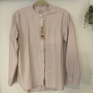 ムジルシリョウヒン(MUJI (無印良品))の未使用 MUJI スタンドカラーシャツ ベージュ系(シャツ/ブラウス(長袖/七分))