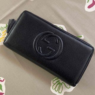 グッチ(Gucci)の※m.m様専用 グッチ 長財布 ラウンドファスナー GG SOHO ソーホー 紺(財布)