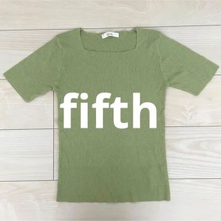 フィフス(fifth)のfifth スクエアネック　サマーニット(カットソー(半袖/袖なし))