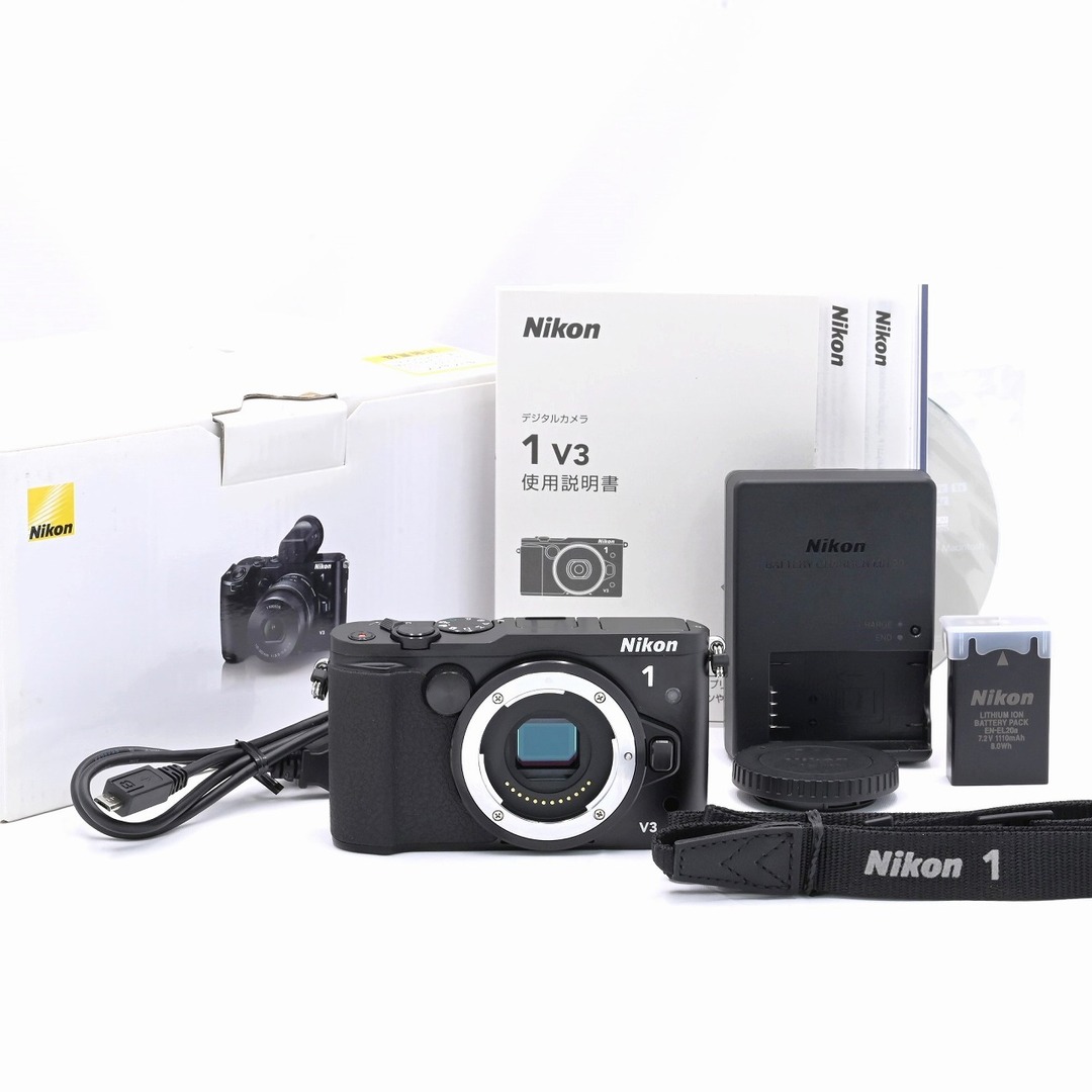 通販 Nikon 1 V3 ボディ ブラック ミラーレス一眼 www