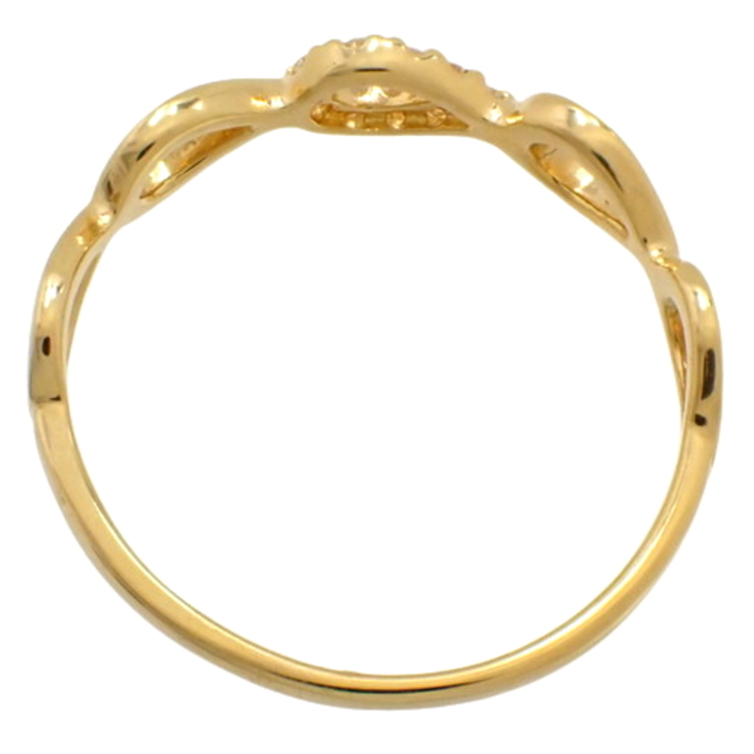 ノーブランドリング・指輪 サークル ダイヤモンドリング K18 イエローゴールド YG ゴールド金 40802050141