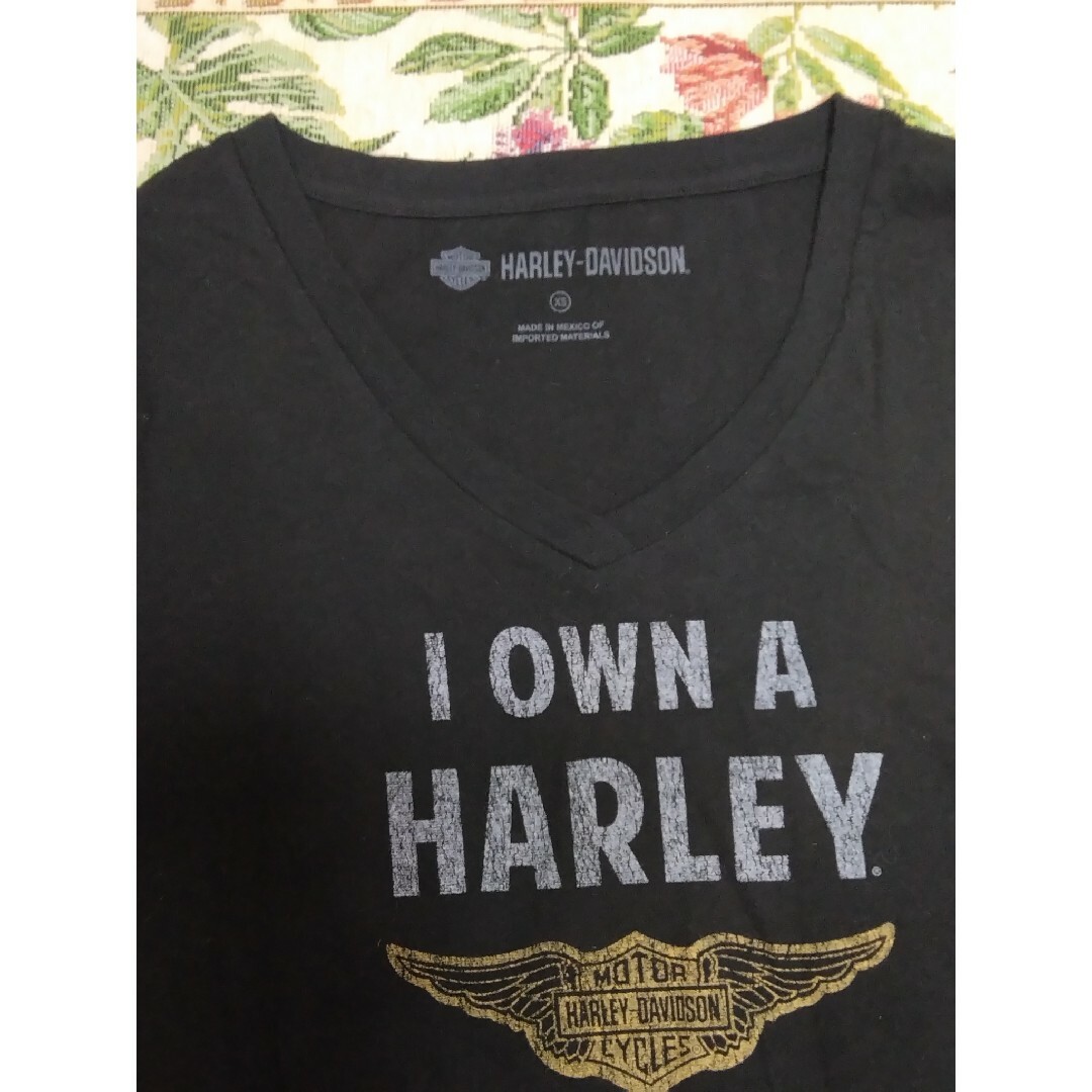 Harley Davidson(ハーレーダビッドソン)の美品 HARLEY DAVIDSON XS レディースのトップス(Tシャツ(半袖/袖なし))の商品写真