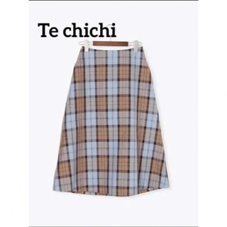 テチチ(Techichi)のテチチ　チェックフレアスカート(ひざ丈スカート)