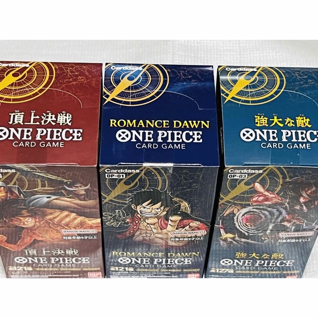 新品未開封 3BOXセット バンダイ ONE PIECEカードゲーム 強大な敵