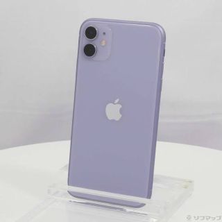 アイフォーン(iPhone)のiPhone 11 パープル 128 GB au(スマートフォン本体)