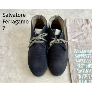 天然石ターコイズ Salvatore Ferragamo エンジニアブーツ 7ハーフ