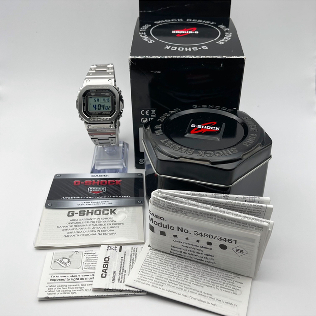 G-SHOCK フルメタル シルバー GMW-B5000D-1ER 電波ソーラー