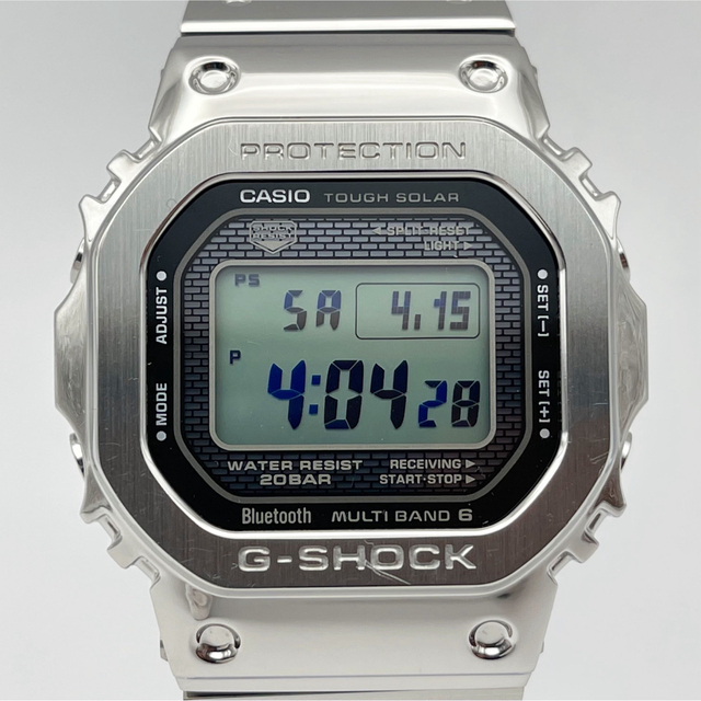 G-SHOCK フルメタル シルバー GMW-B5000D-1ER 電波ソーラー腕時計