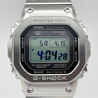 ジーショック(G-SHOCK)のG-SHOCK フルメタル シルバー GMW-B5000D-1ER 電波ソーラー(腕時計(デジタル))