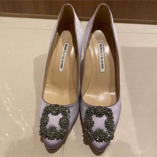 マノロブラニク(MANOLO BLAHNIK)のマノロブラニク　ハンギシ　37 超美品(ハイヒール/パンプス)