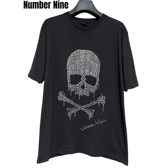 NUMBER (N)INE(ナンバーナイン)の匿名発送　Number Nine スカルデザインT ラインストーン　サイズ3 メンズのトップス(Tシャツ/カットソー(半袖/袖なし))の商品写真