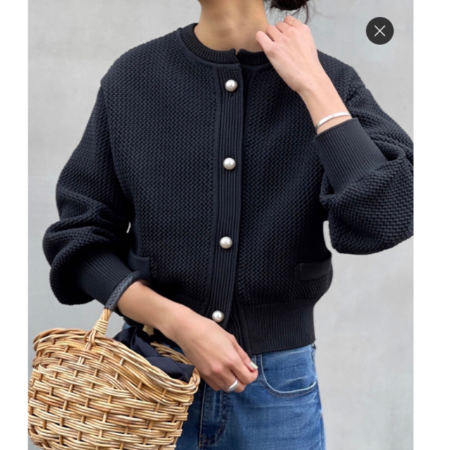 BEARDSLEY - パール釦ショートカーディガンの通販 by naa's shop