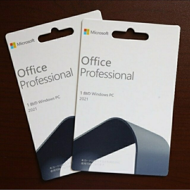 Microsoft Office 2021 永続|カード版■正規未開封二枚セット