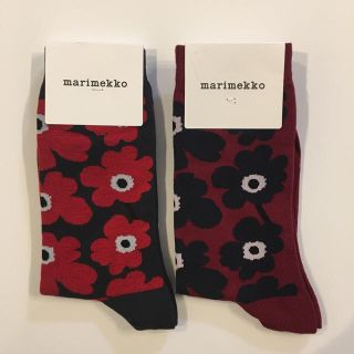 マリメッコ(marimekko)のラスト1セット✴︎marimekko ソックス HIETA23,5-24,5cm(ソックス)