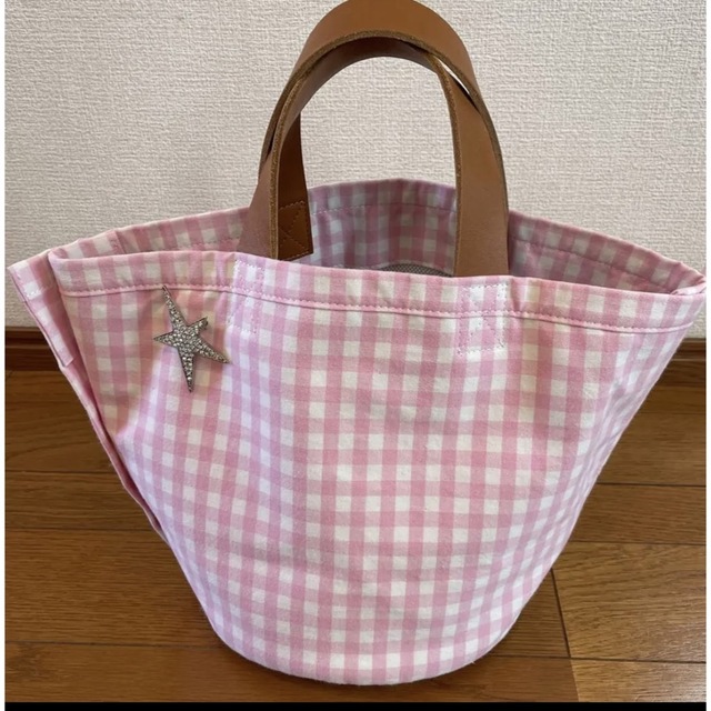 専用☆ludlow☆美品☆ギンガムチェック ☆キャンバストートバッグ
