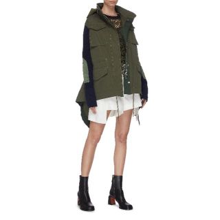 サカイ(sacai)の入手困難★sacaiサカイ★ニットドッキングユーティリティジャケットブルゾン(ミリタリージャケット)