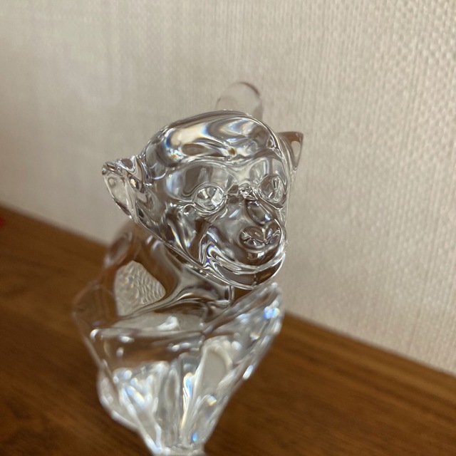 Baccarat(バカラ)のバカラ　干支置物　サル　申 エンタメ/ホビーの美術品/アンティーク(ガラス)の商品写真