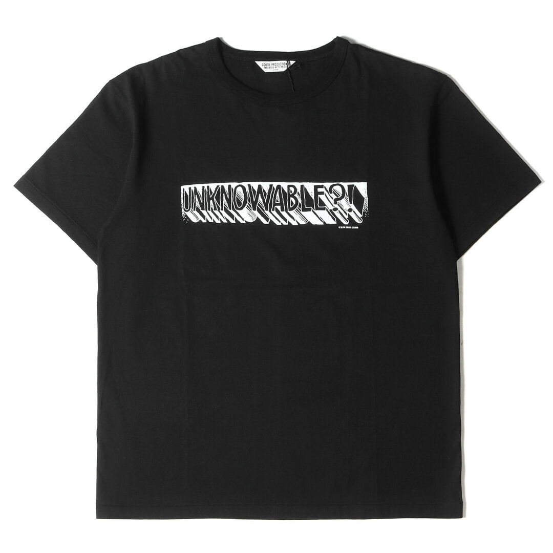 COOTIE クーティー Tシャツ Robert Crumb イラスト グラフィック クルーネックTシャツ Print S/S Tee UNKNOWABLE? 19SS ブラック 黒 L トップス カットソー 半袖 コラボ【メンズ】【美品】