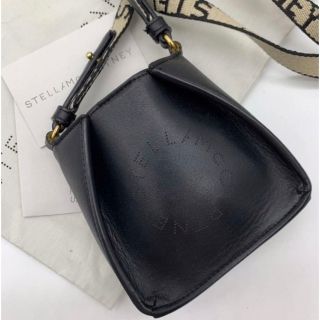 ■新品■未使用■ STELLA McCARTNEY ステラマッカートニー レザー ミニ ショルダーバッグ ポシェット 斜め掛けかばん ブラック系 AD1335ｷO