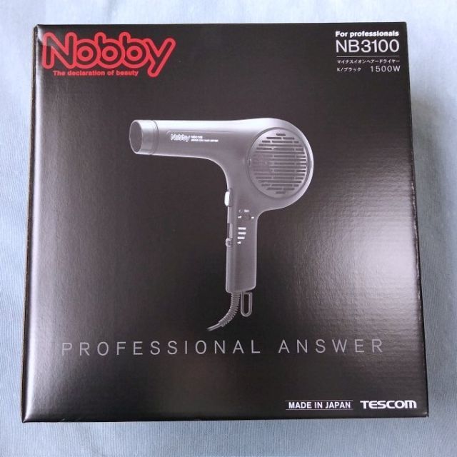 新品】 Nobby NB3100 マイナスイオンドライヤー ブラック