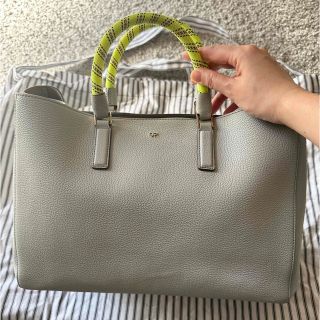 美品　ANYA HINDMARCH nesson リボン 編み込み トートバッグ