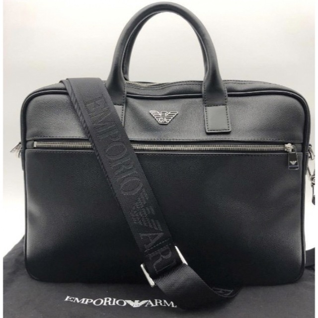 【希少・美品】EMPORIO ARMANI ビジネスバッグ 2way レザー 1