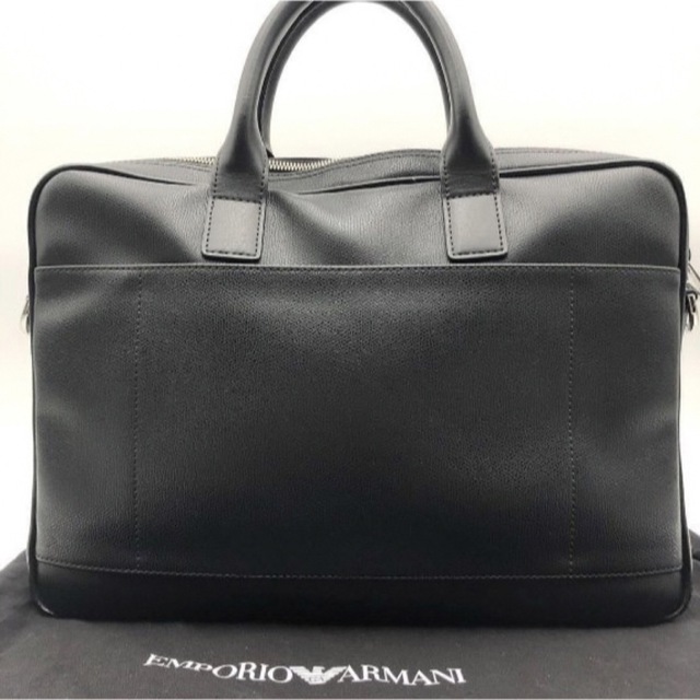 【希少・美品】EMPORIO ARMANI ビジネスバッグ 2way レザー 2