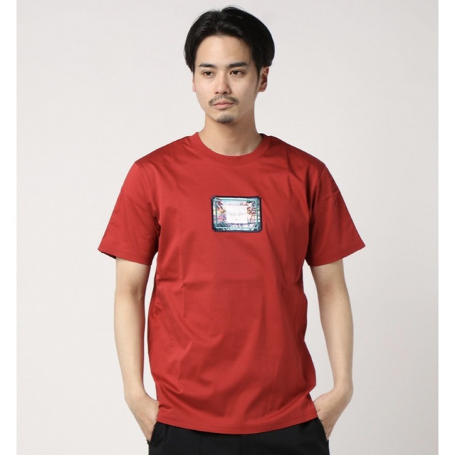 1piu1uguale3(ウノピゥウノウグァーレトレ)の【1PIU1UGUALE3 RELAX】リゾートワッペンTシャツ メンズのトップス(Tシャツ/カットソー(半袖/袖なし))の商品写真