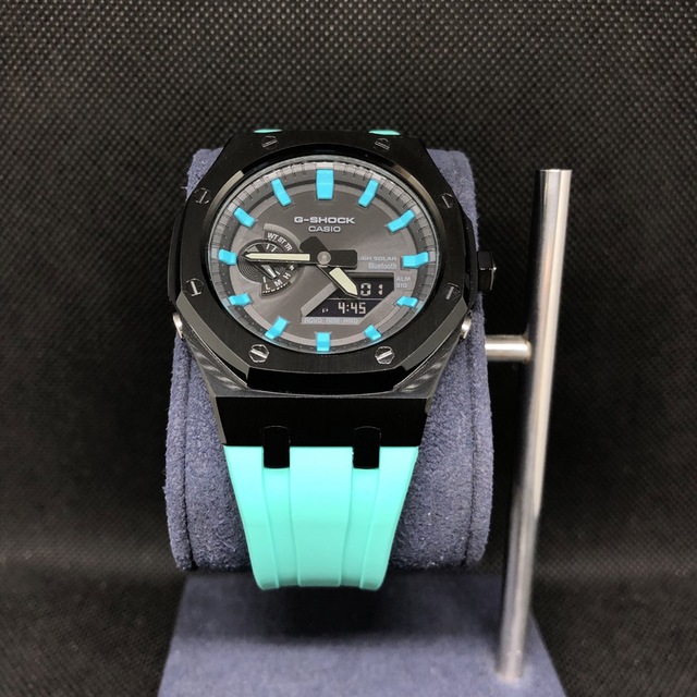 G-SHOCK(ジーショック)のGA-B2100本体付き ラバーベルトセット カシオーク カスタム Gショック メンズの時計(腕時計(アナログ))の商品写真