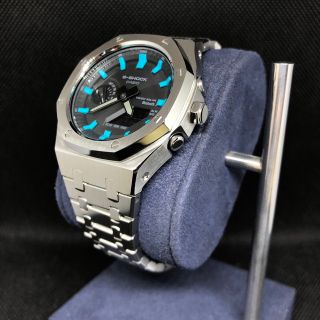 ジーショック(G-SHOCK)のGAB2100本体付き ステンレスベルトセット カシオーク カスタム Gショック(腕時計(アナログ))