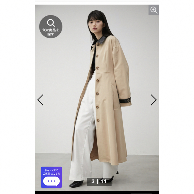 AZUL by moussy(アズールバイマウジー)のトレンチコートお値下げ🎵 レディースのジャケット/アウター(トレンチコート)の商品写真