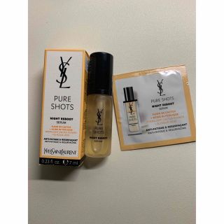 イヴサンローランボーテ(Yves Saint Laurent Beaute)のピュアショットナイトセラム　試供品7ml +1回分(美容液)